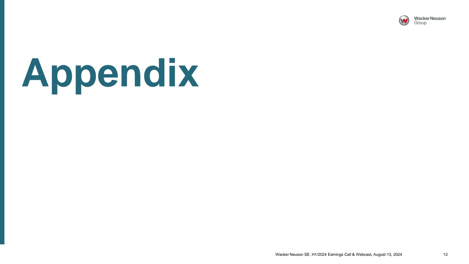Appendix 

( W 

Wac