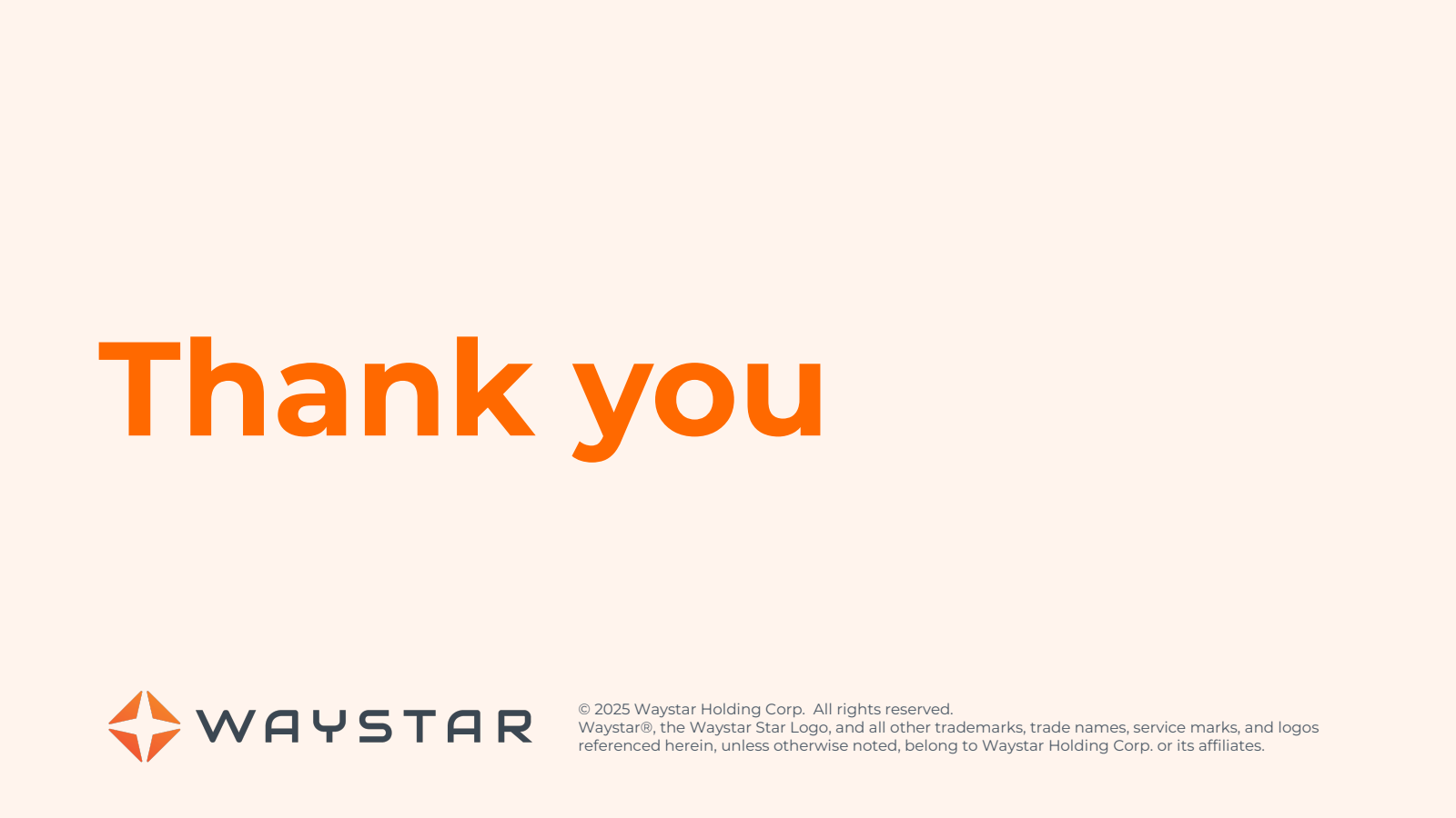 Thank you 

© 2025 W