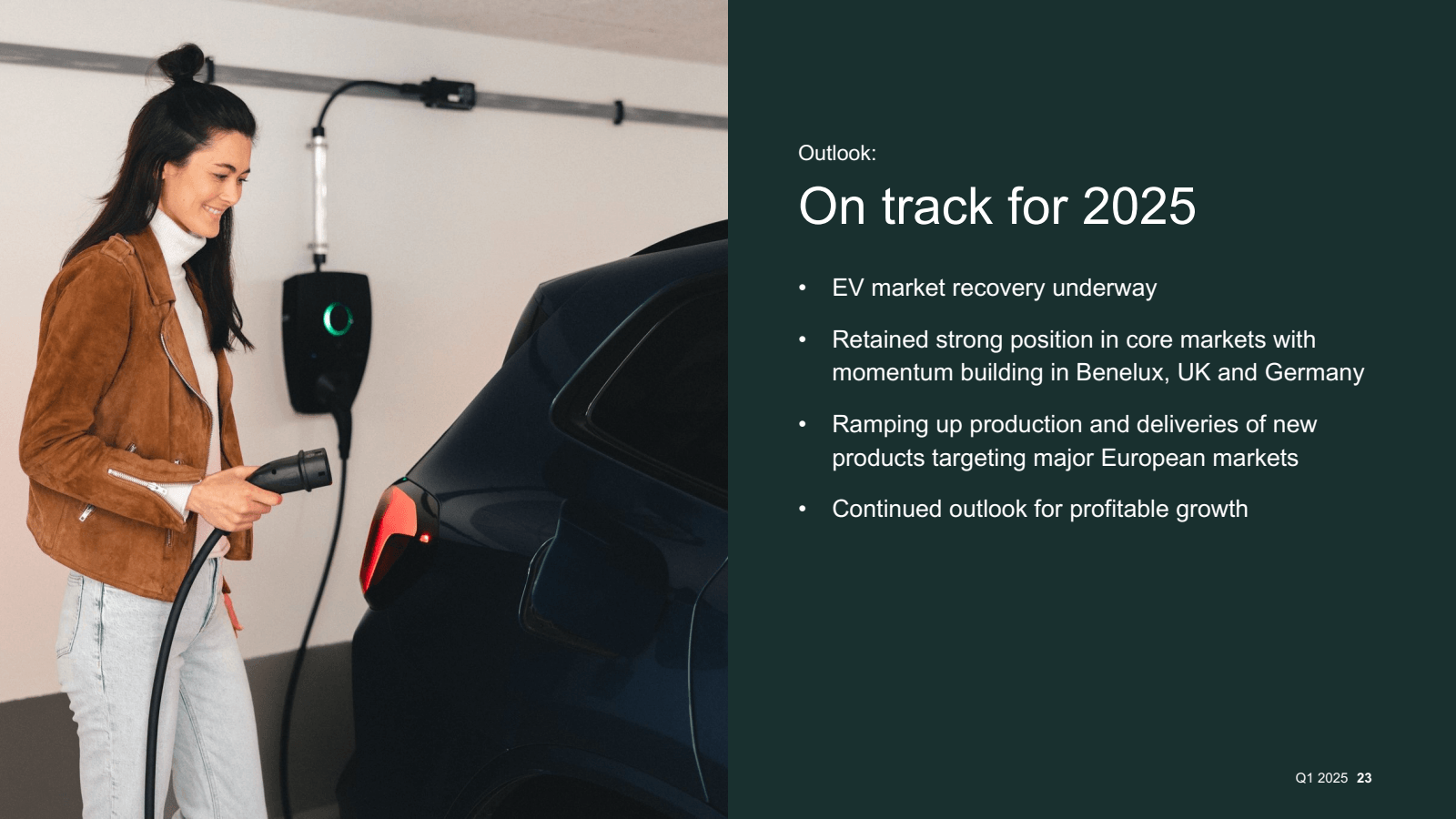 Outlook : 

On track