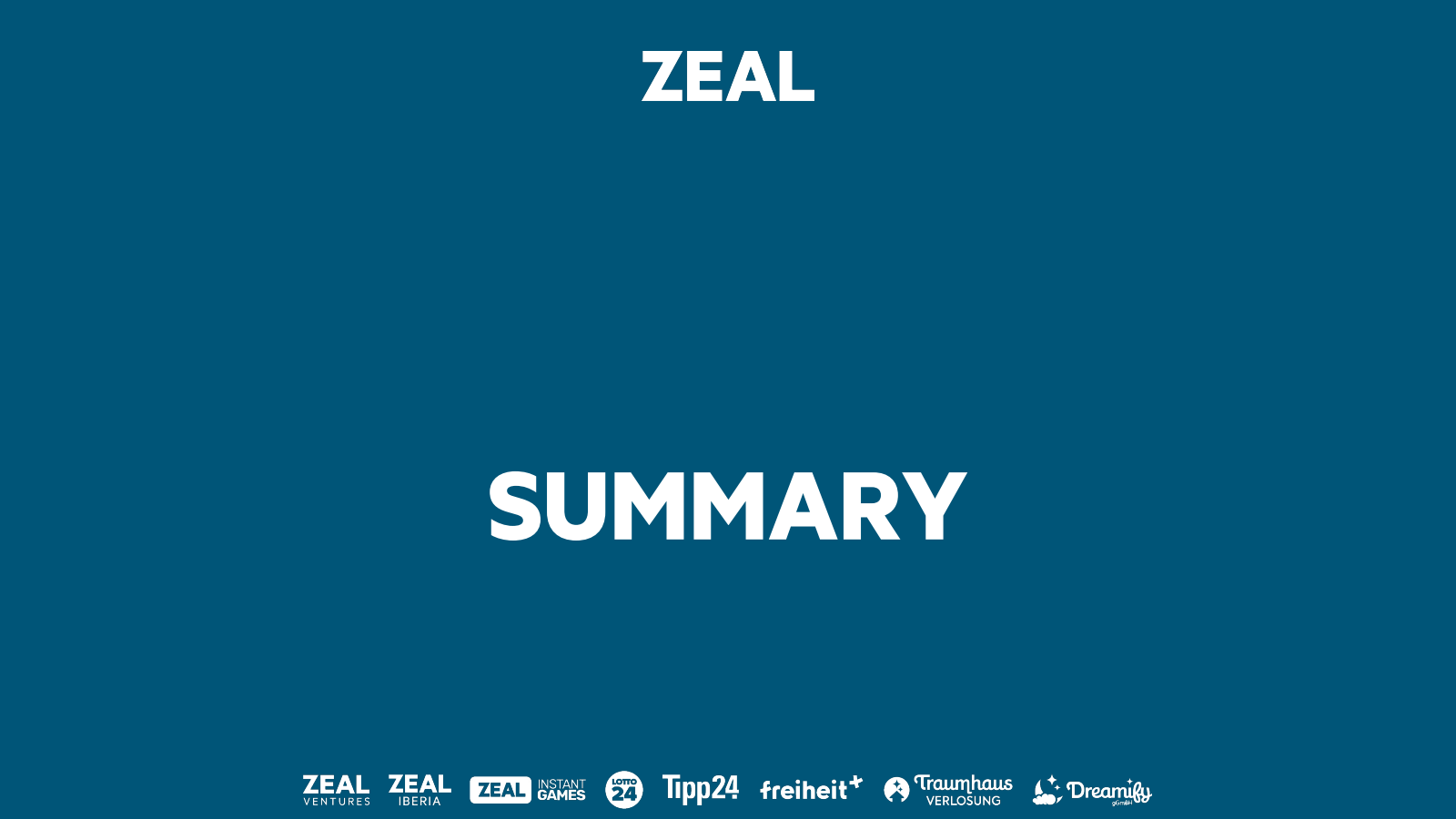 ZEAL 

SUMMARY 

INS