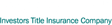 Logo for Investors Title Company