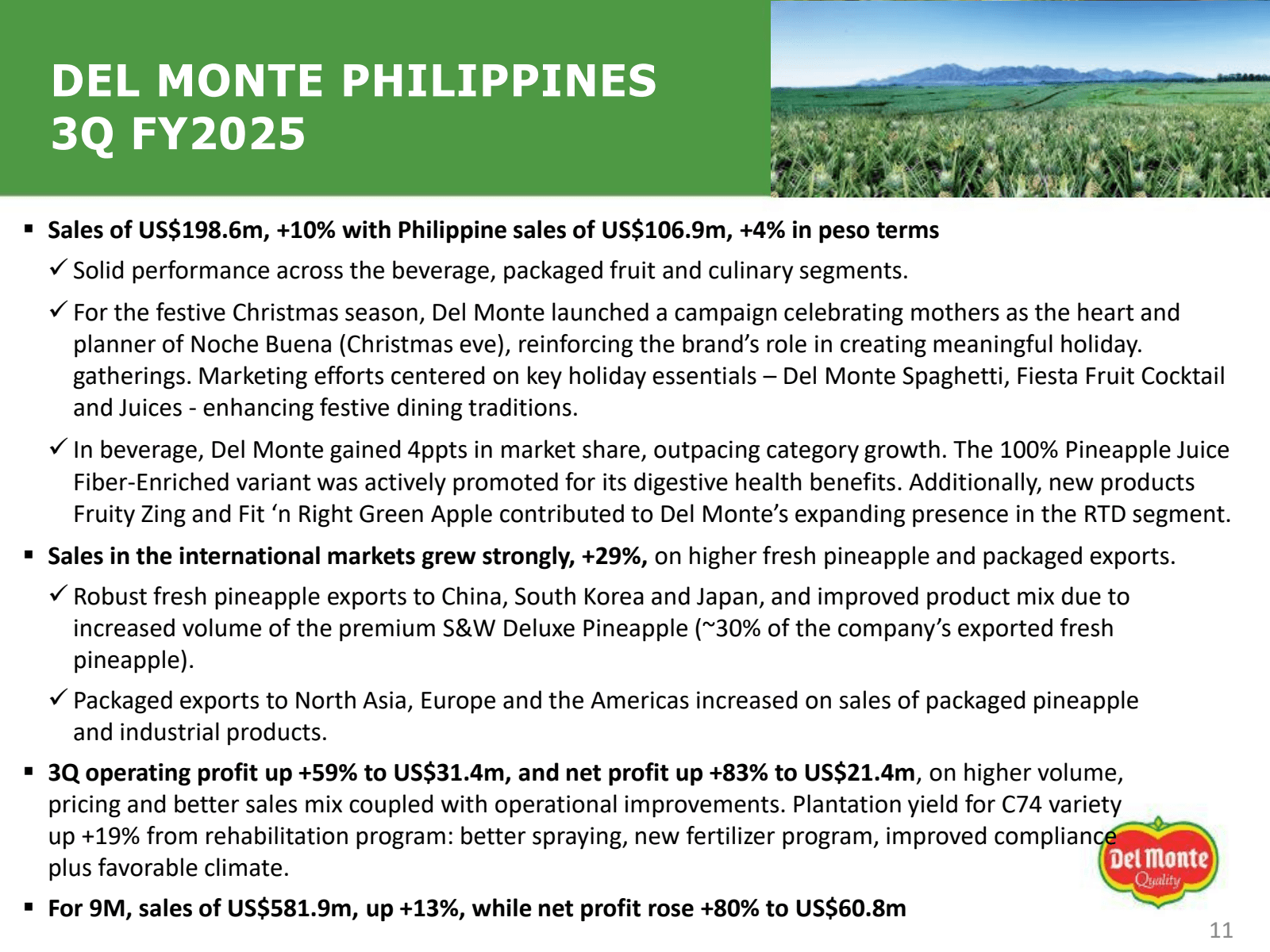 DEL MONTE PHILIPPINE