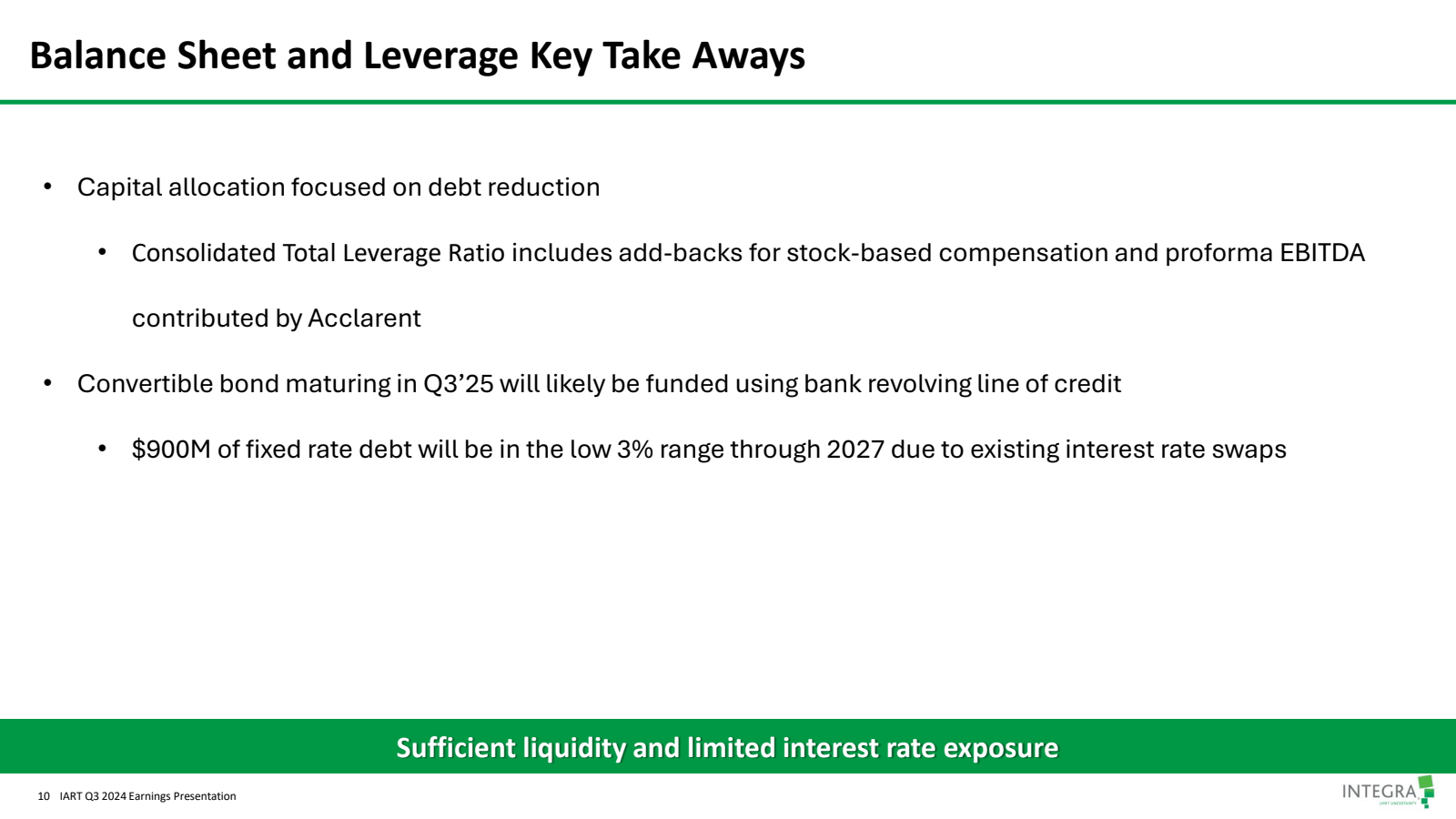 Balance Sheet and Le