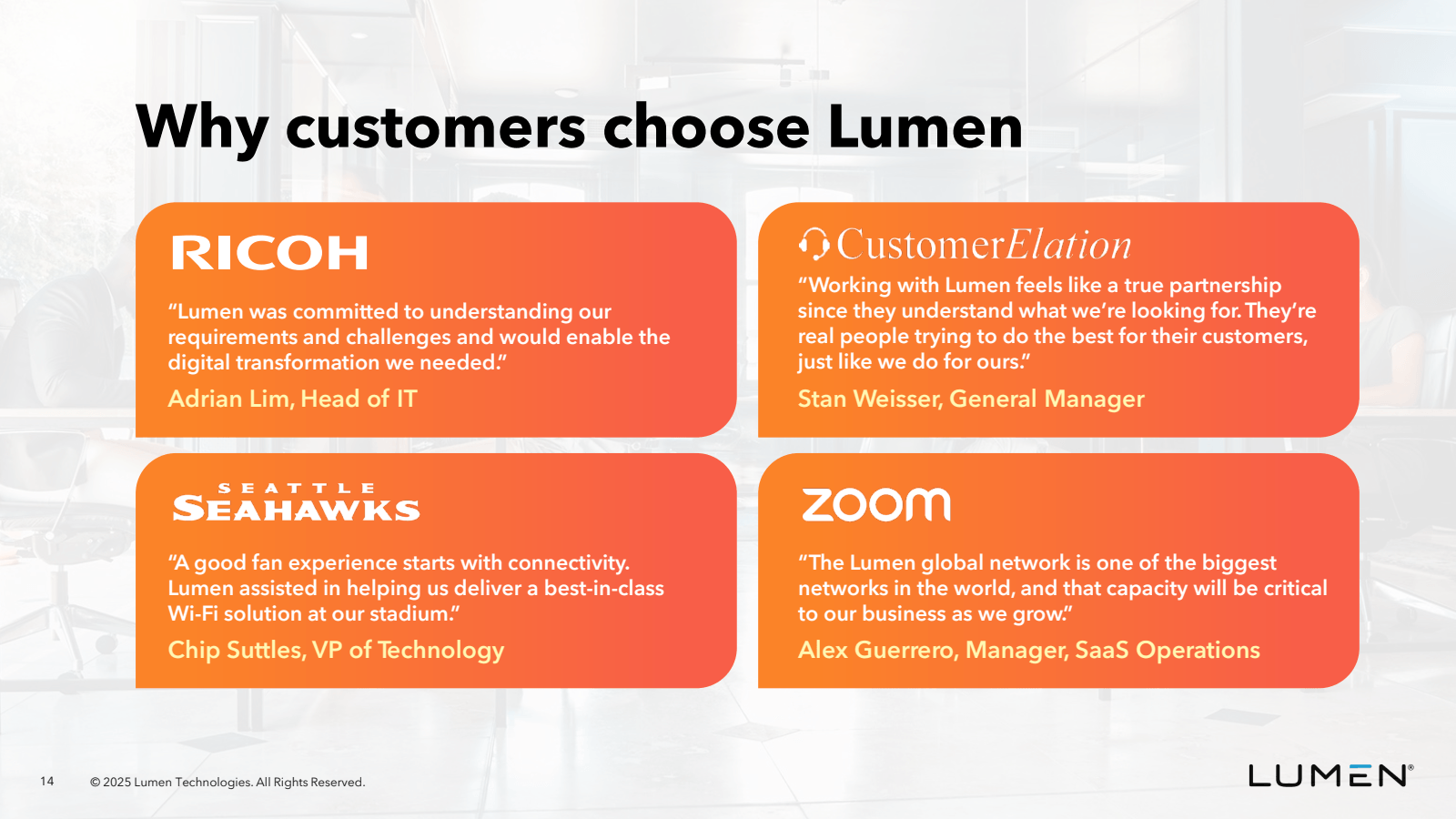 Lumen Router Business Lumen Technologies (LUMN) Investor Relations Material